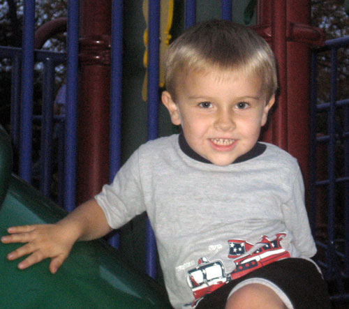 boy on playground